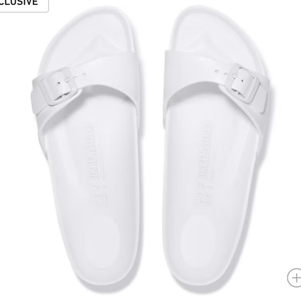 White Slide Sandals